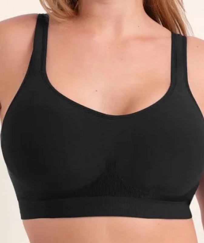 Truekind Daily Comfort Wireless Shaper Bra. Black. Medium. NWT