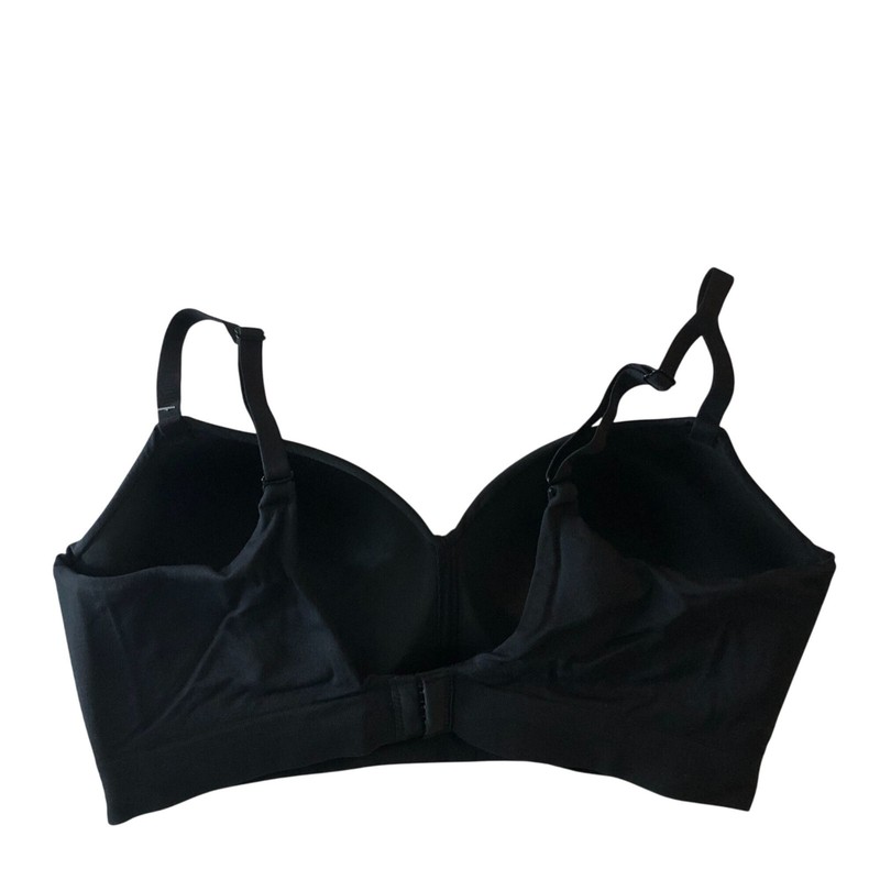 Truekind Supportive Comfort Wireless Shaping Bra With Extender Black L