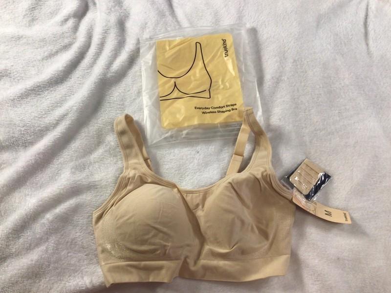 Truekind Women's Everyday Comfort Straps Wireless Shaping Bra Medium CHAI Beige