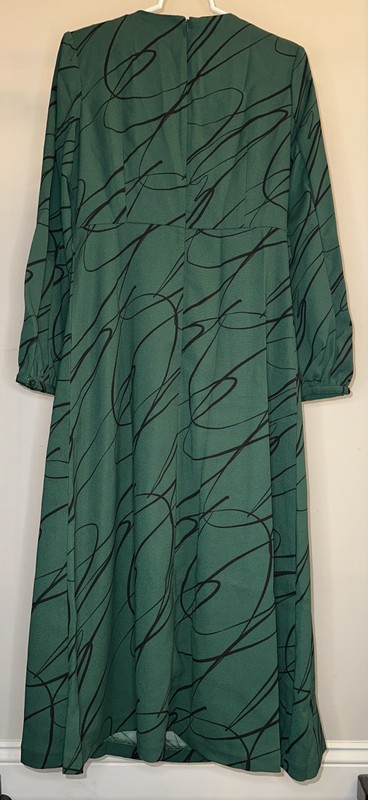 Tuckernuck Pine Twombly Draped Macie Midi Dress Green - Size Small
