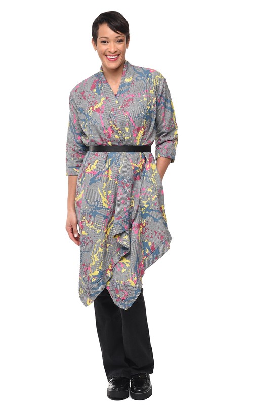 Tulip Clothing Cheyenne Womens Cardigan In Graffiti Avalon
