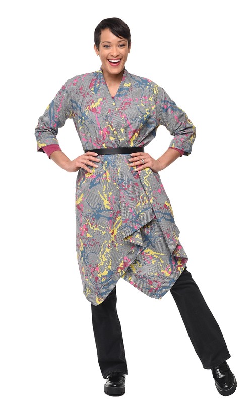 Tulip Clothing Cheyenne Womens Cardigan In Graffiti Avalon