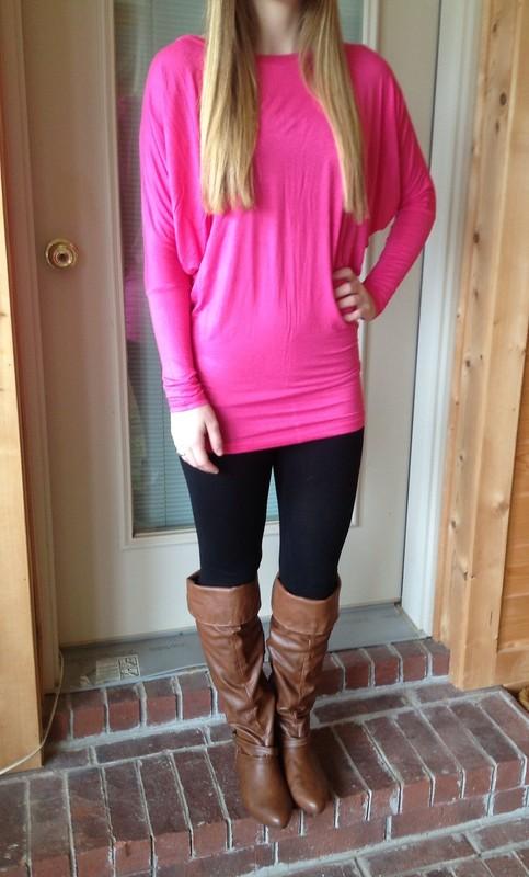 TUNIC 12 Colors Rayon Spandex Dolman Long Sleeve Soft Great With Leggings T1001