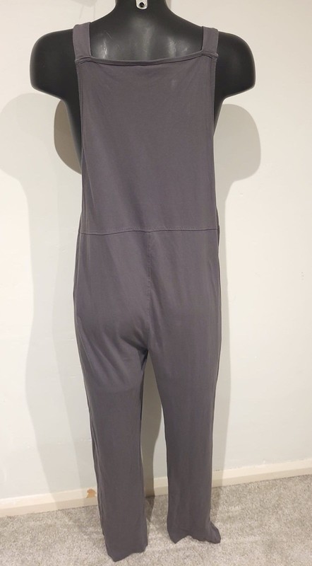 Turtle Dove London Charcoal Regular Lila Dungarees Size 1 Uk Size 12
