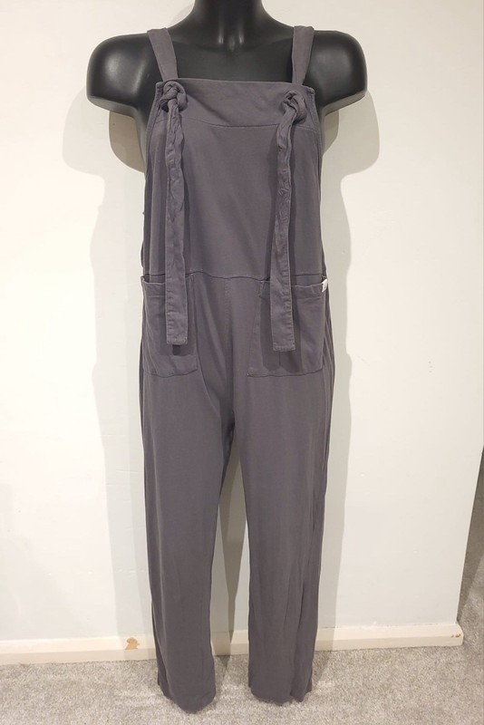 Turtle Dove London Charcoal regular Lila dungarees Size 1 Uk Size 12