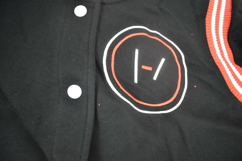 Twenty One Pilots Juniors Blurry Face Logo Varsity Jacket NWT 2XL