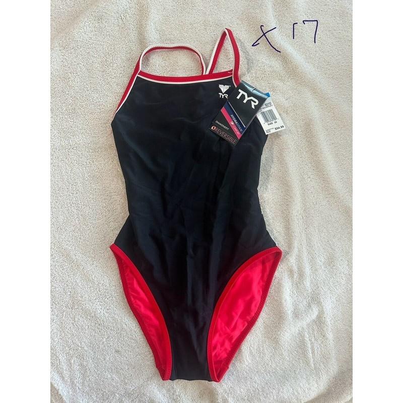 TYR Swimsuit Girls REV DBL BND DIMNDFIT Size 30