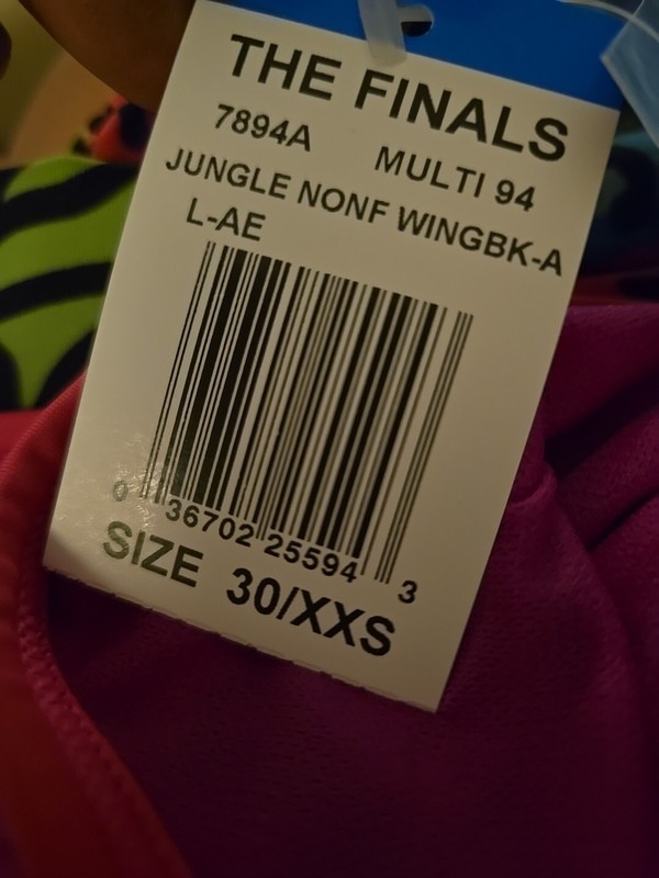 TYR The Finals Jungle Non Foil Animal/neon Women's 1 Piece Swim Size 30 New