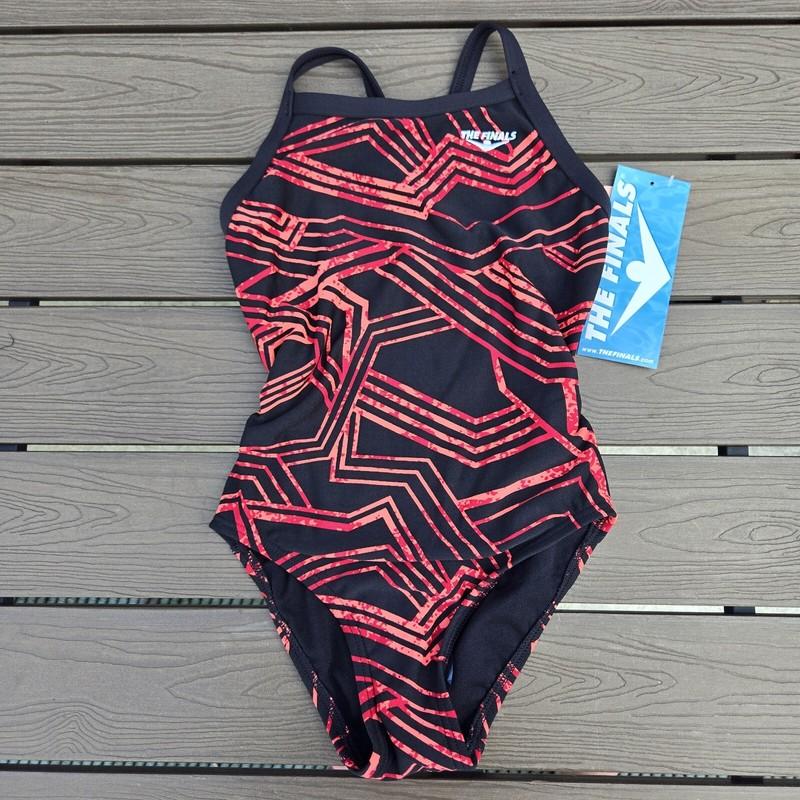 TYR The Finals Women MAIZE Swimsuit Butterfly Back Red 1 Piece- Size 32 New
