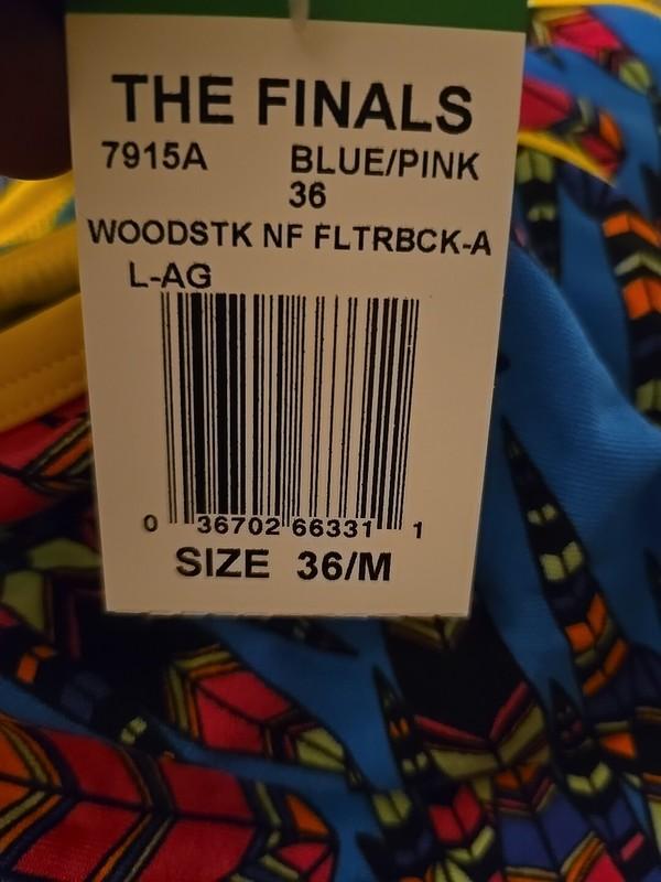 TYR The Finals Women Woodstock No Foil Swimsuit Flutterback -Size 36 New