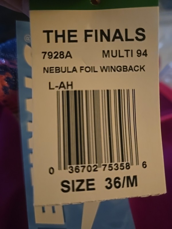 TYR The Finals Womens Nebula Foil Wingback One Piece Swimsuit Colorful 36/M New