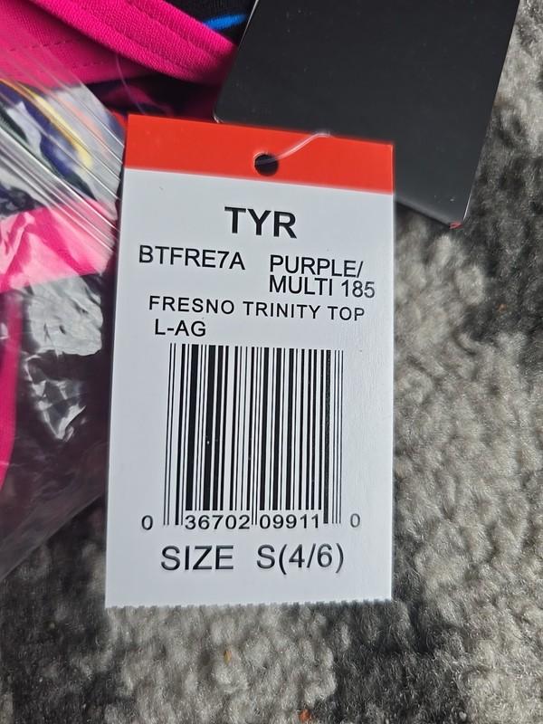 TYR Women Pink/multi Fresno Trinityfit Workout Bikini Set Size S New