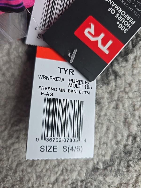 TYR Women Pink/multi Fresno Trinityfit Workout Bikini Set Size S New