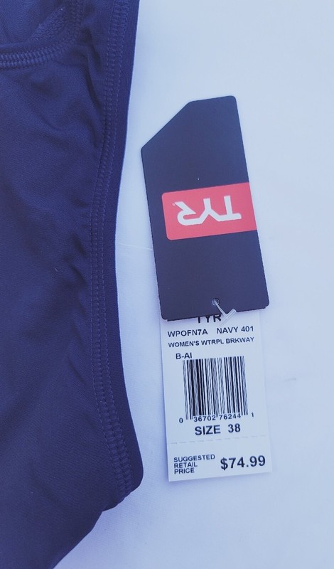 TYR Women's Navy Water Polo Breakaway Swimsuit WPOFN7A Choose Sz 32 34 36 38