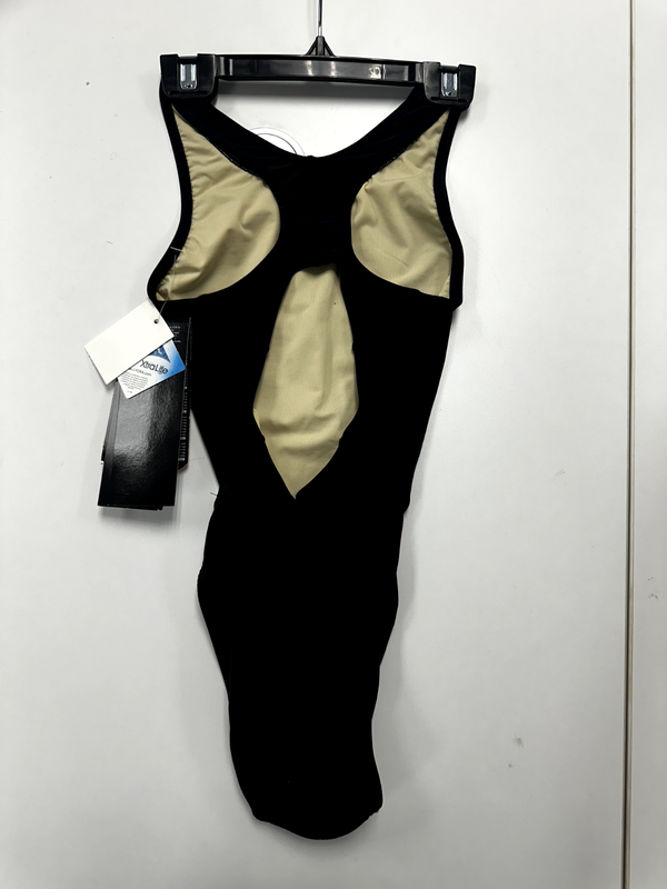 TYR Women’s Solid MaxBack Performance One-Piece Swimsuit - Black - MSO1A Size 30