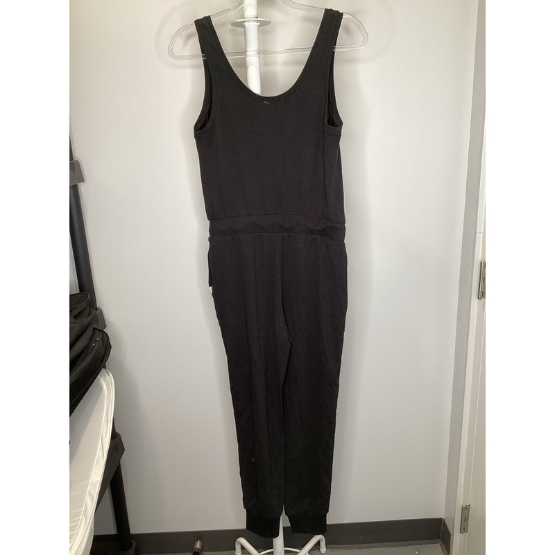 Ugg Esmerelda Micro Terry Black Sleeveless Jumpsuit Size Extra Small - New $98