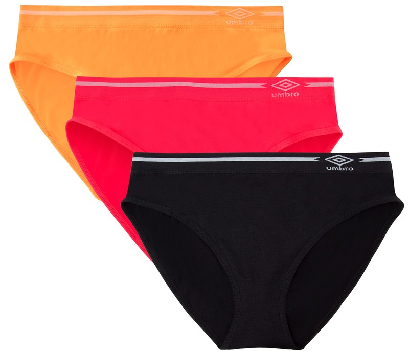 Umbro Women's Seamless Bikini Panties 3 Pack