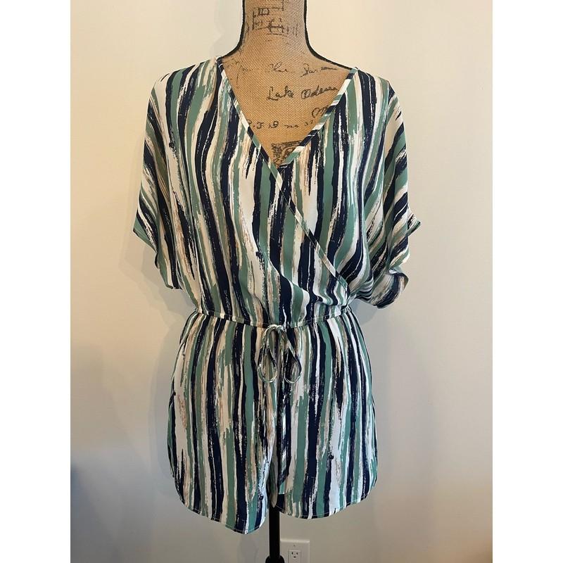 Umgee Striped Romper Size Medium