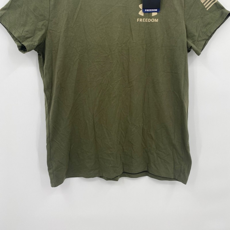 Under Armour Women's UA New Freedom Flag Graphic Short Sleeve Shirt Green Size L