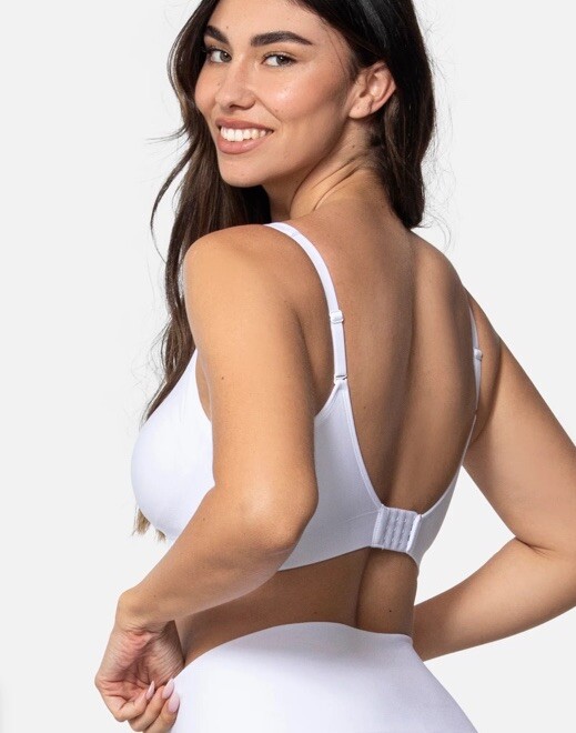 Underoutfit The Comfort Shaping Bra W/ Adjustable Straps 459- Size Large White