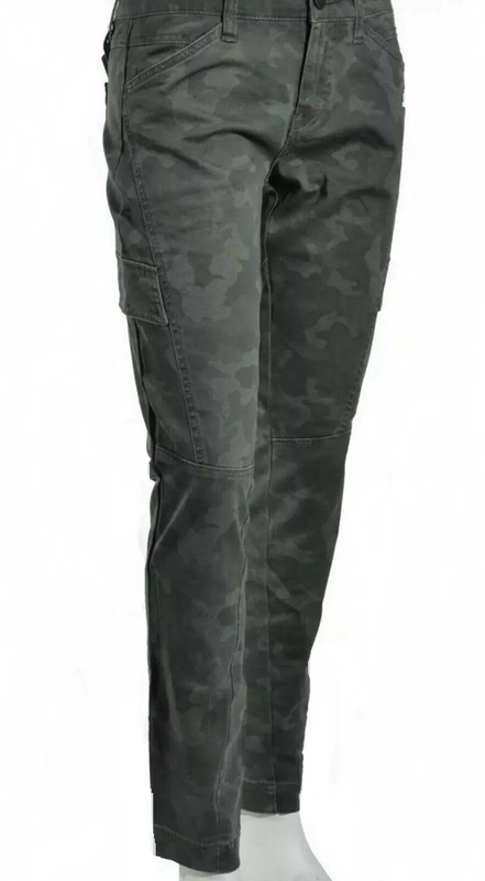 UNIONBAY Supplies by Women's SKINNY Stretch Cargo Pants 8 Army Camo