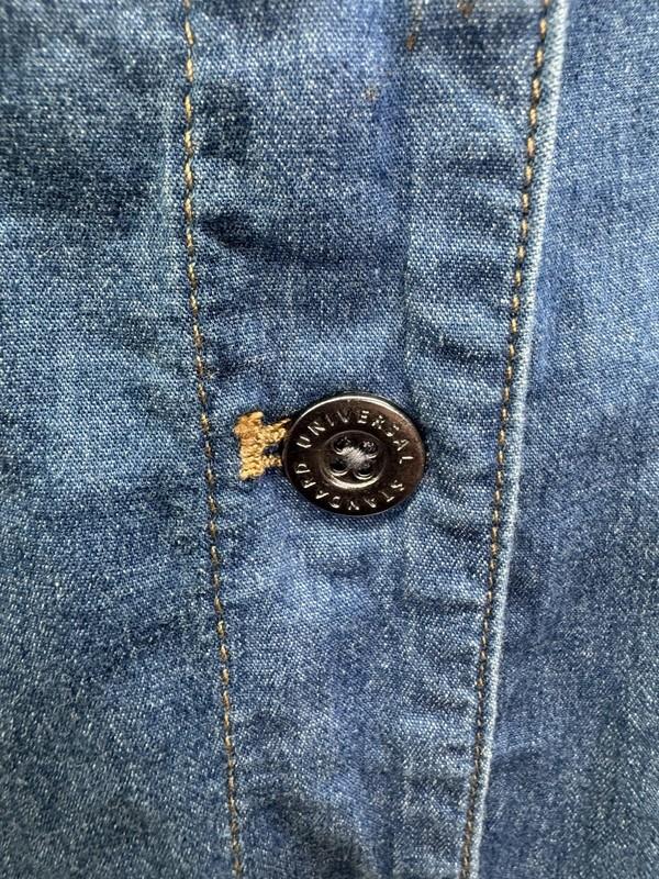 Universal Standard Sleeveless Denim Jumpsuit Belted Buttons Pockets Capsule 2X