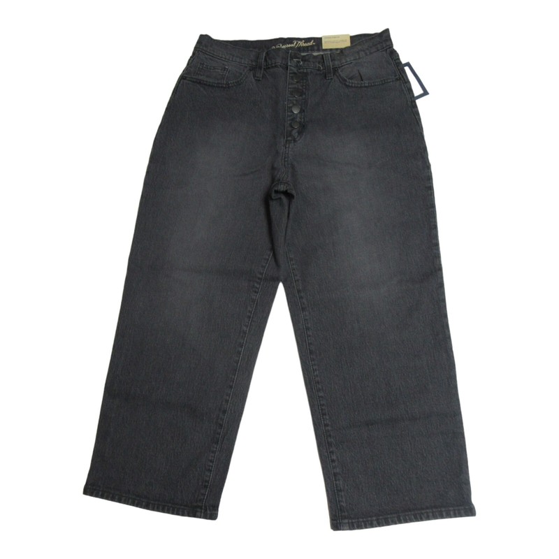 Universal Thread Girl Size 12S Vintage Stretch Straight Jeans Pockets Black