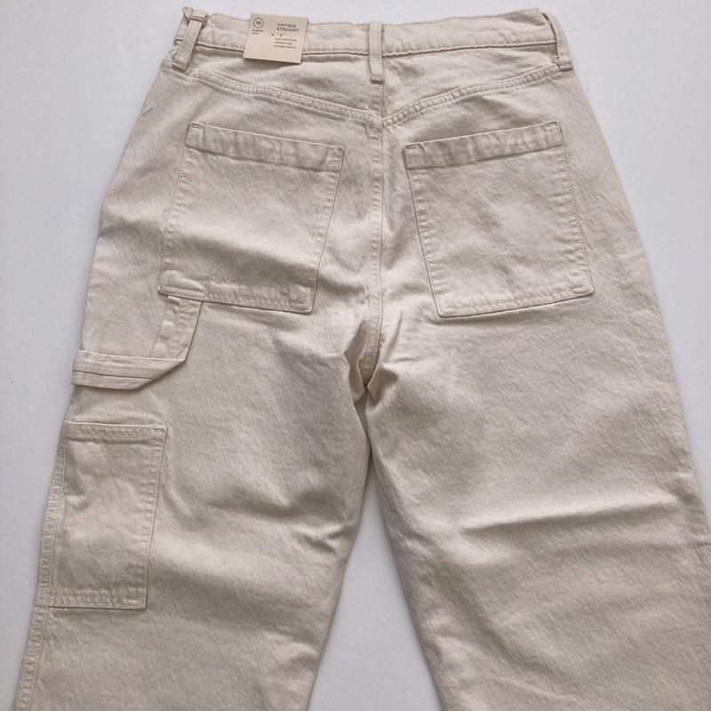 Universal Thread Jeans Women's Size 10L Beige Vintage Stretch Straight Leg
