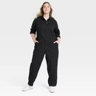 Universal Thread Women's Long Sleeve Button Down Coveralls Jumpsuits