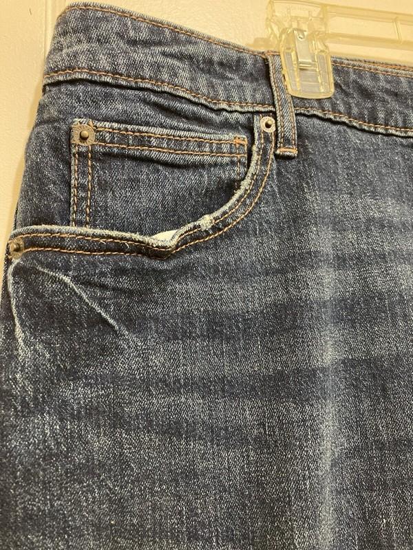 Universal Thread Womens Jeans 20W Boyfriend Frayed Raw Hem Dark Wash Stretch NWT