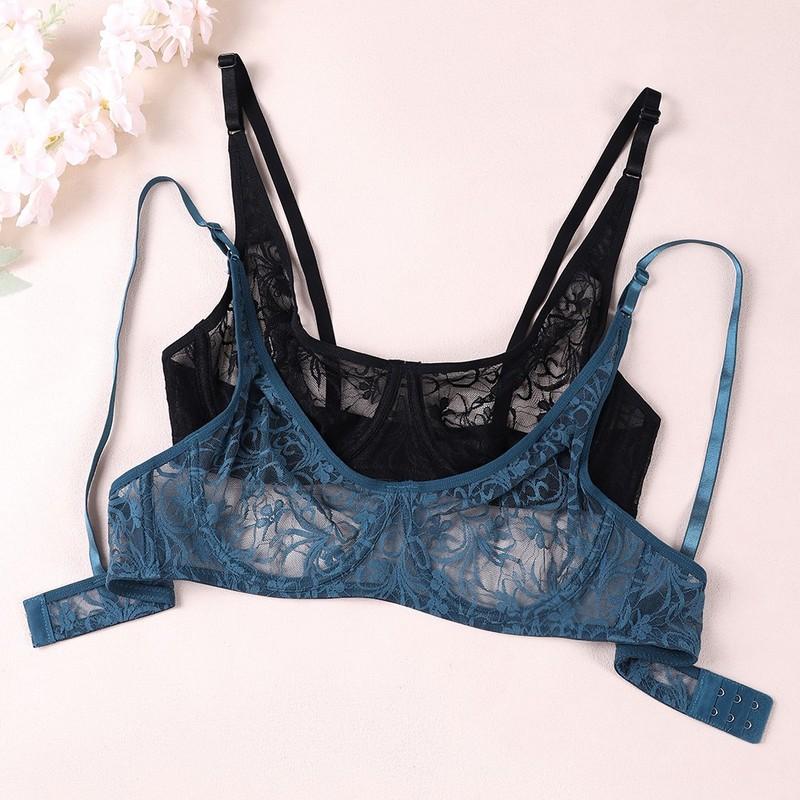 Unpadded Womens Bras Unlined Brassiere Sexy Lingerie Lace Bralette Hot Underwear