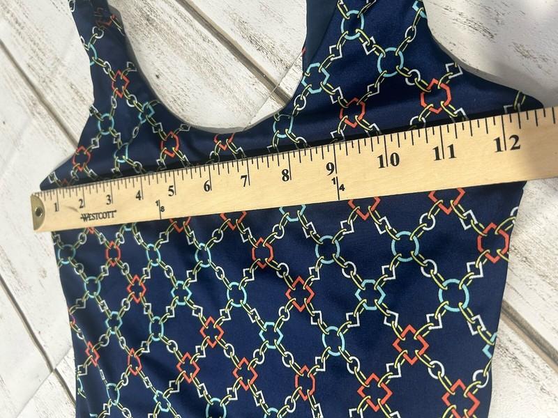 Uptown USA Body Suit Size Small NWOT Chain Design Navy Blue
