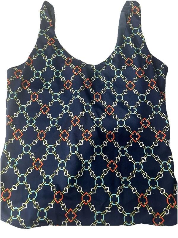 Uptown USA Body Suit Size Small NWOT Chain Design Navy Blue