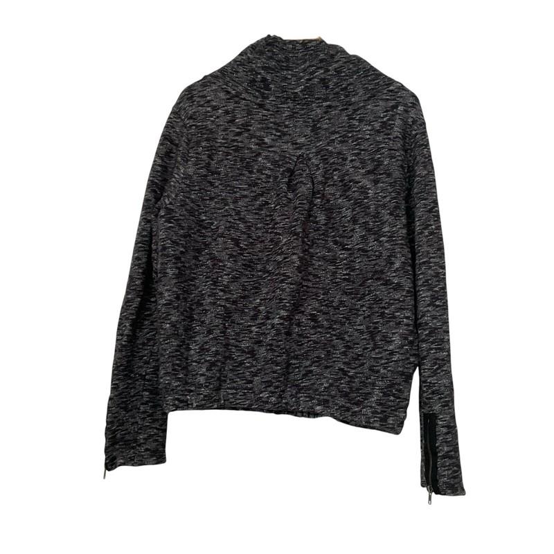 Urban Outfitters Silence + Noise Bomber Jacket Sz L Gray Full Zip High Neck
