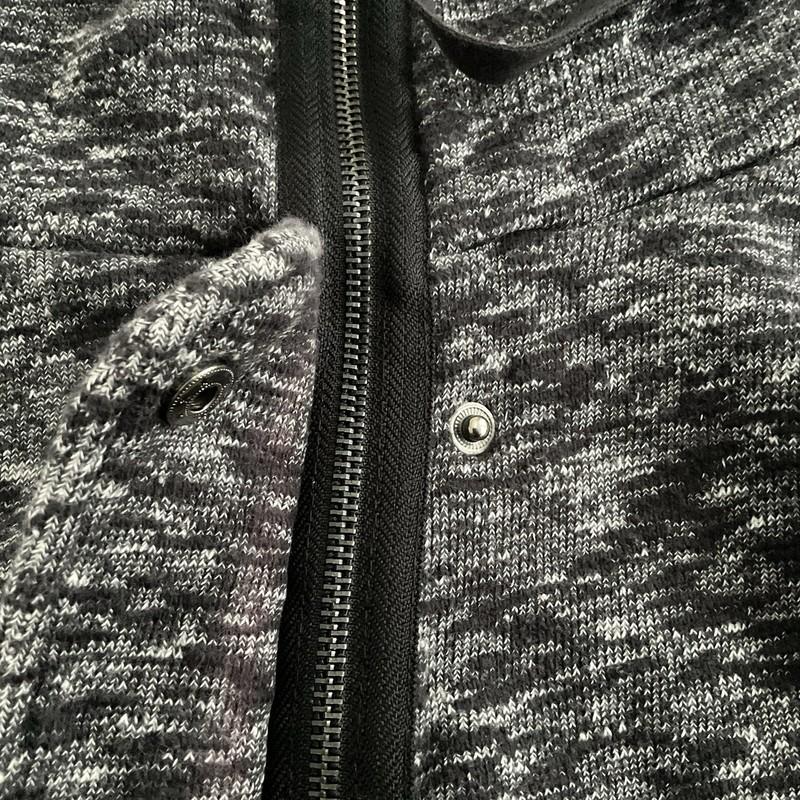 Urban Outfitters Silence + Noise Bomber Jacket Sz L Gray Full Zip High Neck