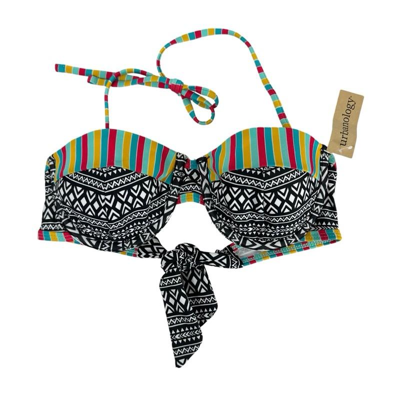 Urbanology Underwire Bikini Top Women's S B&W Multi NWT