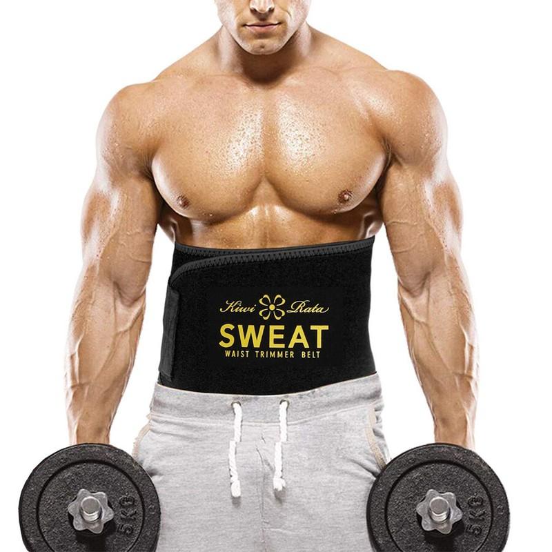 US Men Women Waist Trimmer Belt Sweat Wrap Tummy Stomach Weight Loss Fat Burner