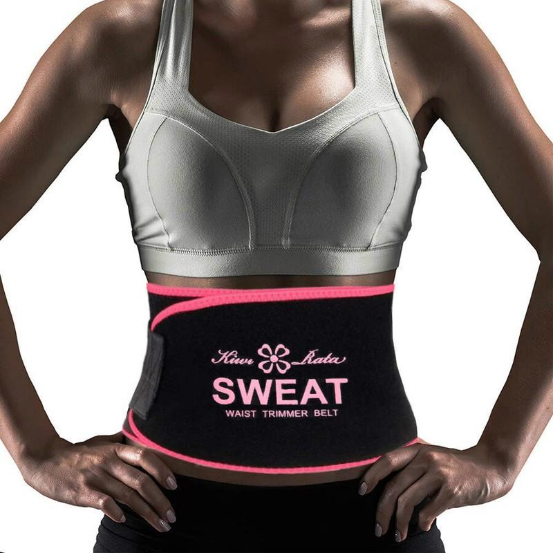 US Men Women Waist Trimmer Belt Sweat Wrap Tummy Stomach Weight Loss Fat Burner