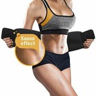 US Men Women Waist Trimmer Belt Sweat Wrap Tummy Stomach Weight Loss Fat Burner