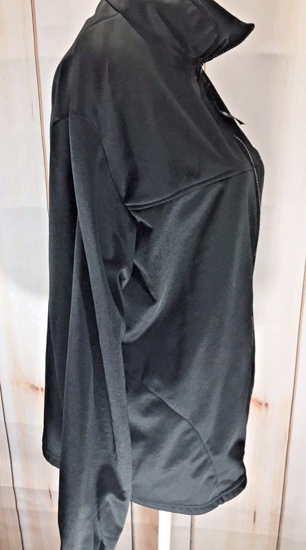 USA Olympics Official Olympics Full Zip Jacket Unisex L Black Warm Up