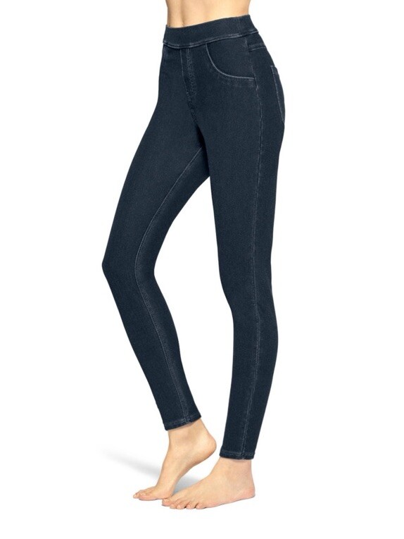 Utopia by HUE Ladies Denim Legging Midnight XL