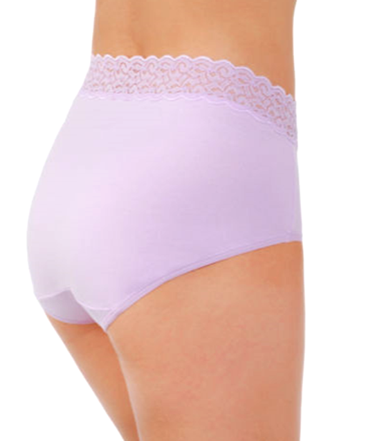 VANITY FAIR LACE TRIM Cotton Briefs Panties LILAC Style 13396 Size 8 XL NWT