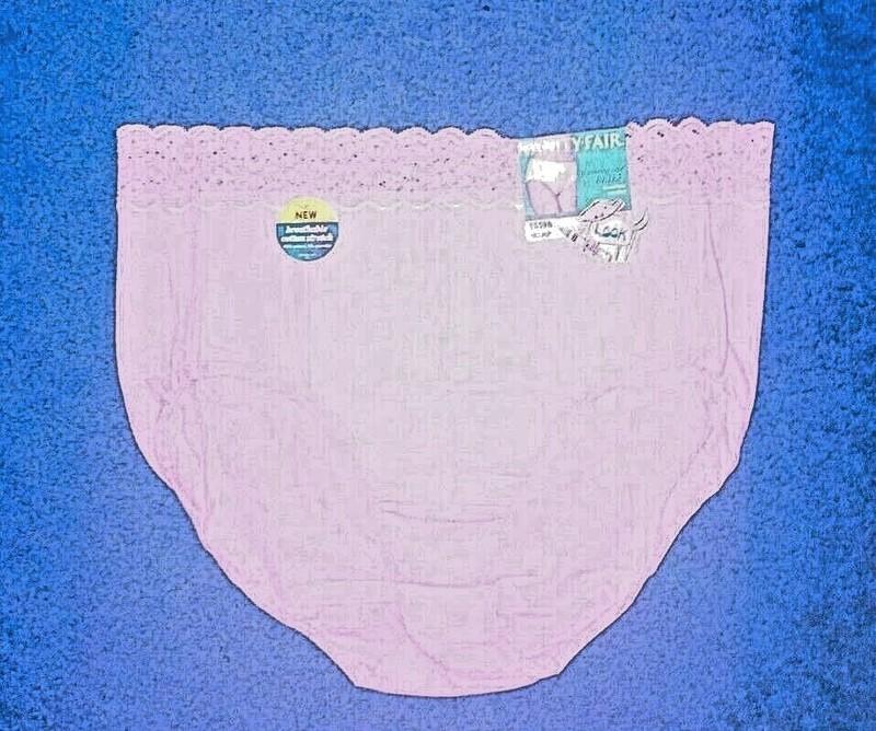 VANITY FAIR LACE TRIM Cotton Briefs Panties LILAC Style 13396 Size 8 XL NWT