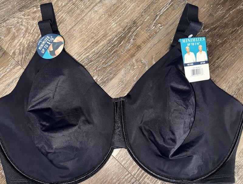 Vanity Fair ~ Women's Bra Radiant Minimizer Underwire Black ~ 44DD