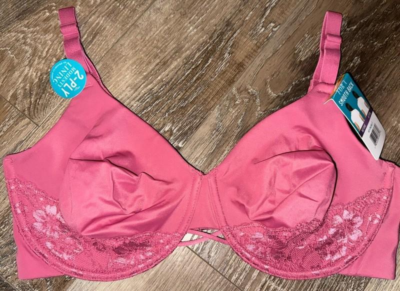 Vanity Fair ~ Women's Bra Radiant Smooth Under Clothes Underwire Mauve ~ 44DD