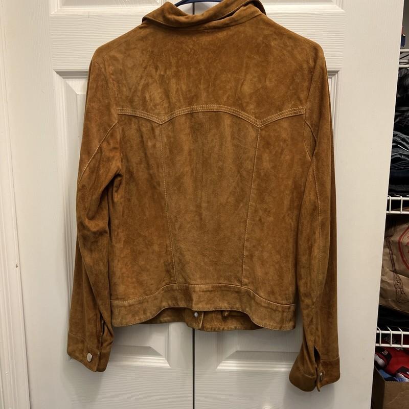 Vanni Fornasiero Italian Brown Suede Jacket Women’s Size 8