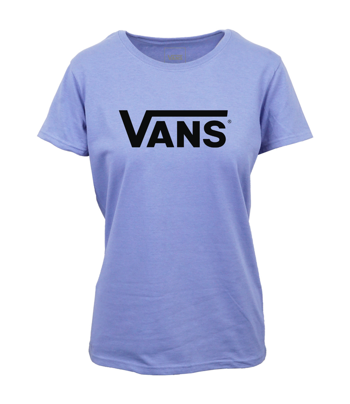 VANS WOMEN LOGO T SHIRT VIOLET