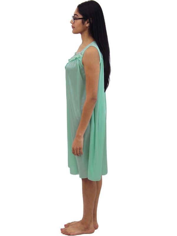 Venice® Luxuriously Soft And Sexy Nylon Nightgown With Embroidery Style 06N