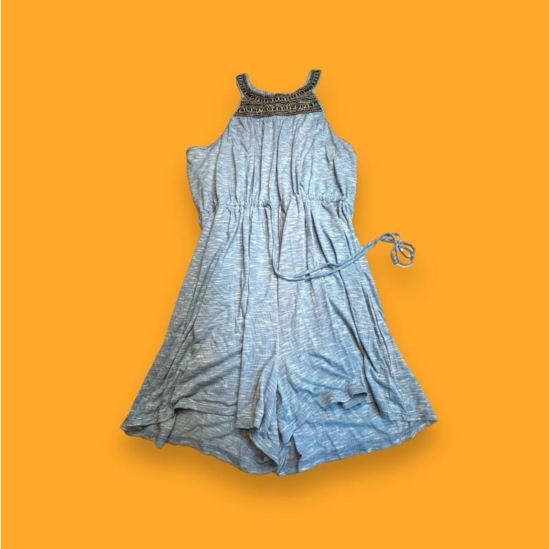 Venus NWT Heathered Blue Bejeweled Bathing Suit Coverup/Romper Size XL
