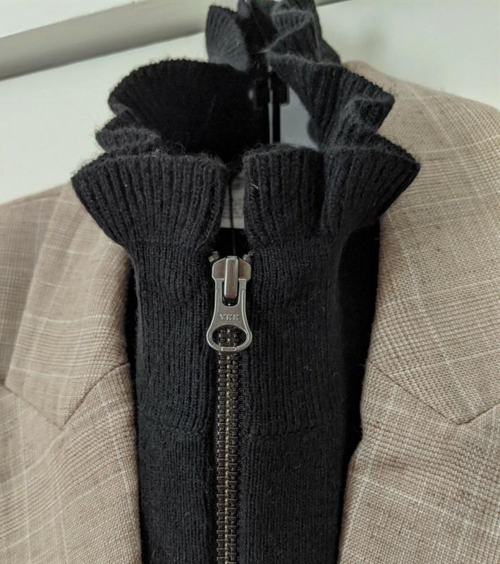 Veronica Beard Dickey Garner Black Cashmere Wool Turtleneck Sweater